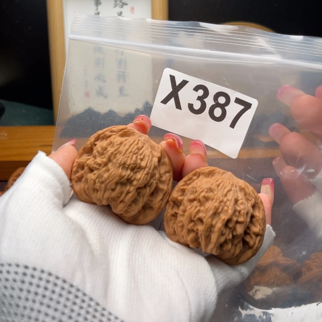 文玩核桃把件45左右虎头x 387