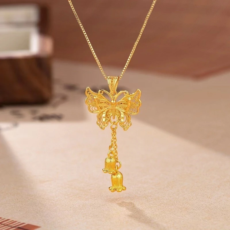 铜合金项链 D097 小众设计师款精美百搭项链