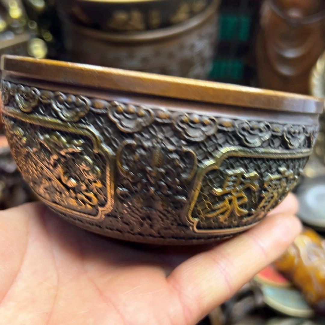 铜摆件欢迎欢迎你