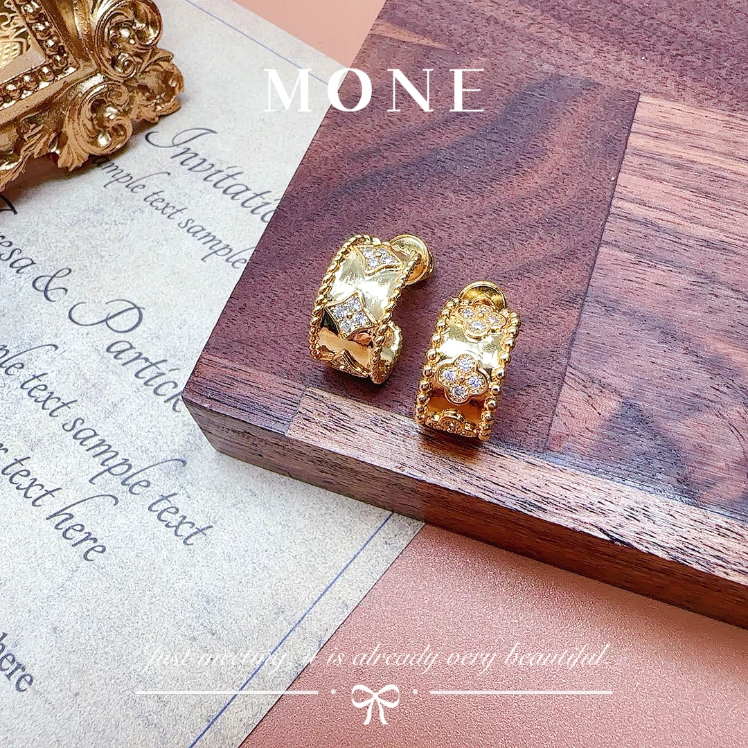 铜合金锆石耳饰 5154 法★【幸运万花筒】 ALIX 爱丽斯 限定 耳饰