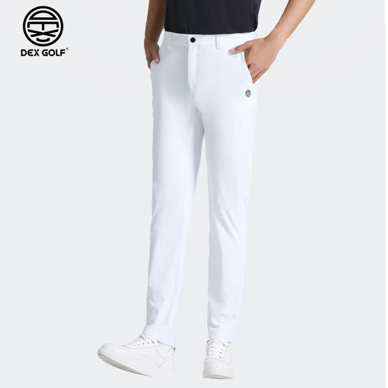 DEXGOLF高尔夫男士长裤新品2053条纹带长裤透气休闲速干运动户外