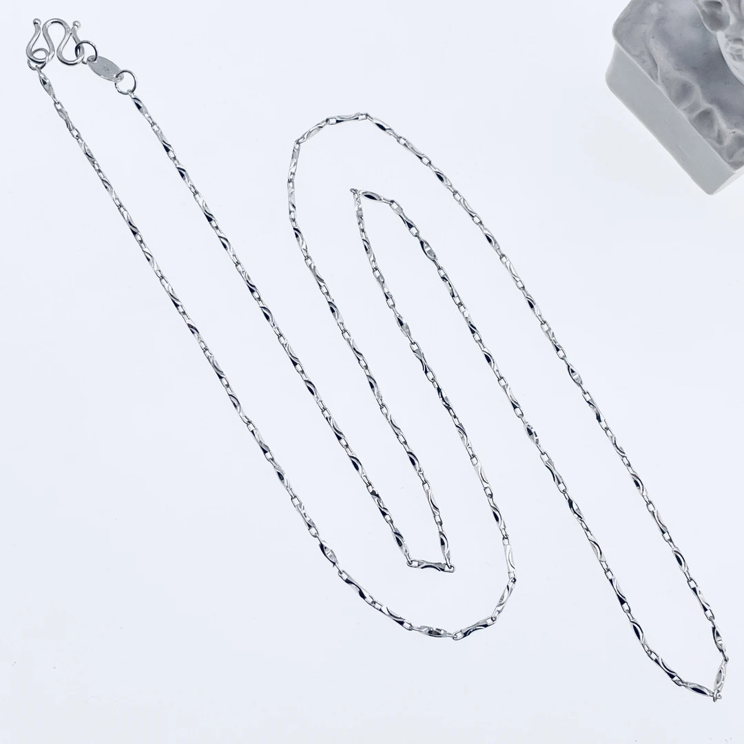 铂金Pt950经典长元宝项链 经典百搭时尚链款