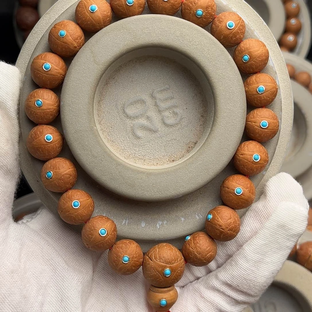 凤眼菩提手串12.5镶嵌款