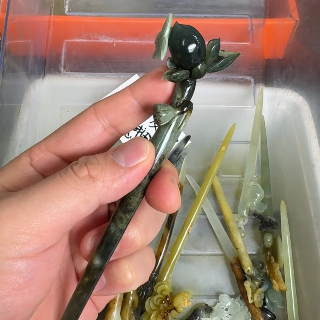 岫玉发饰未镶嵌明君玉簪贼拉好看