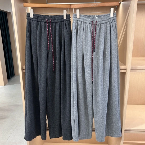 全松紧腰抽绳休闲裤813裤长100