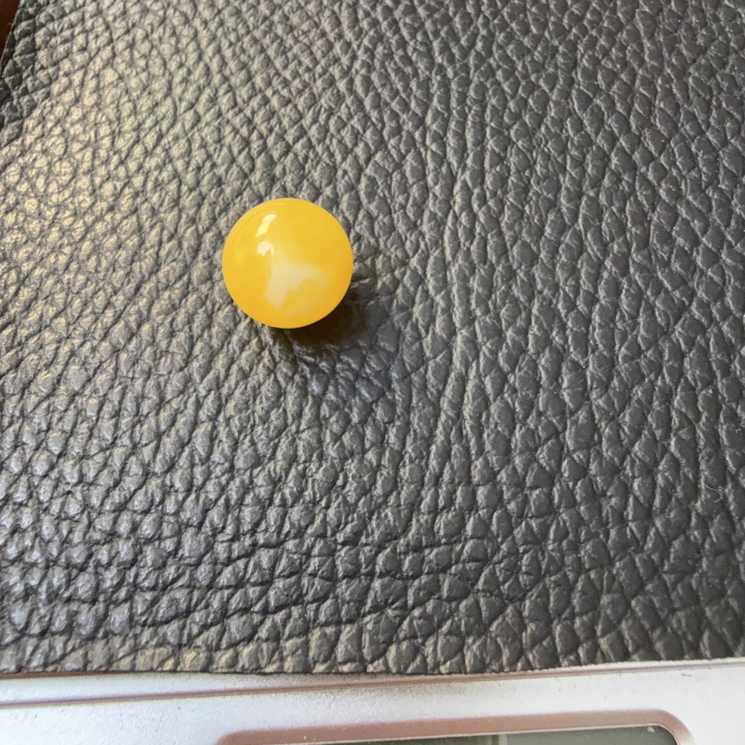 蜜蜡橘白圆珠13mm