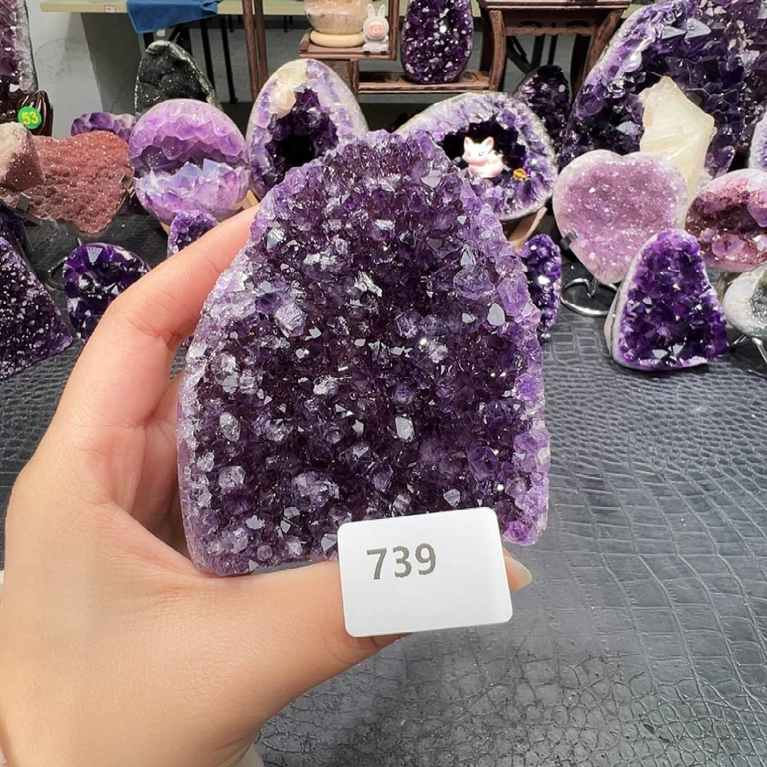 珠宝半成品紫晶未镶嵌