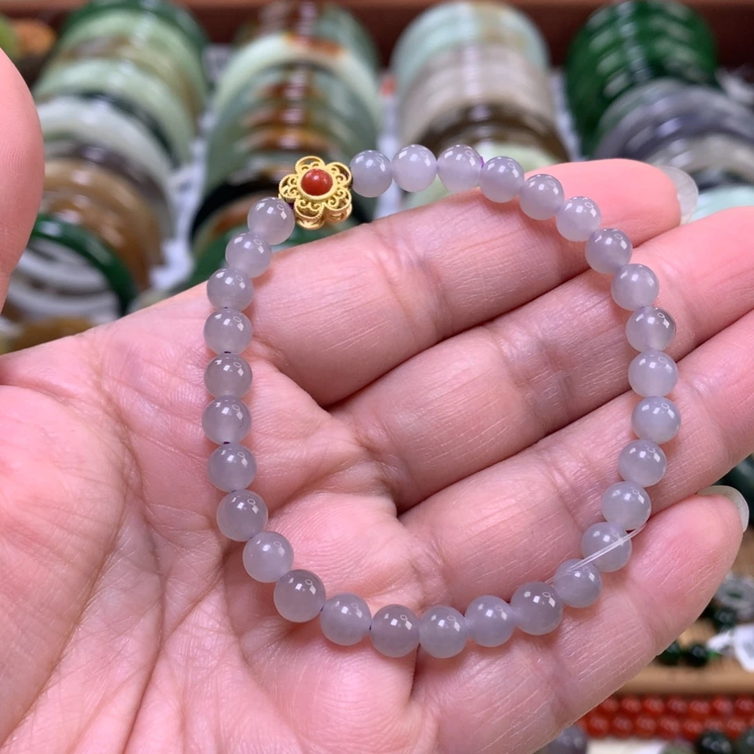 和田玉未镶嵌手链卡0.6