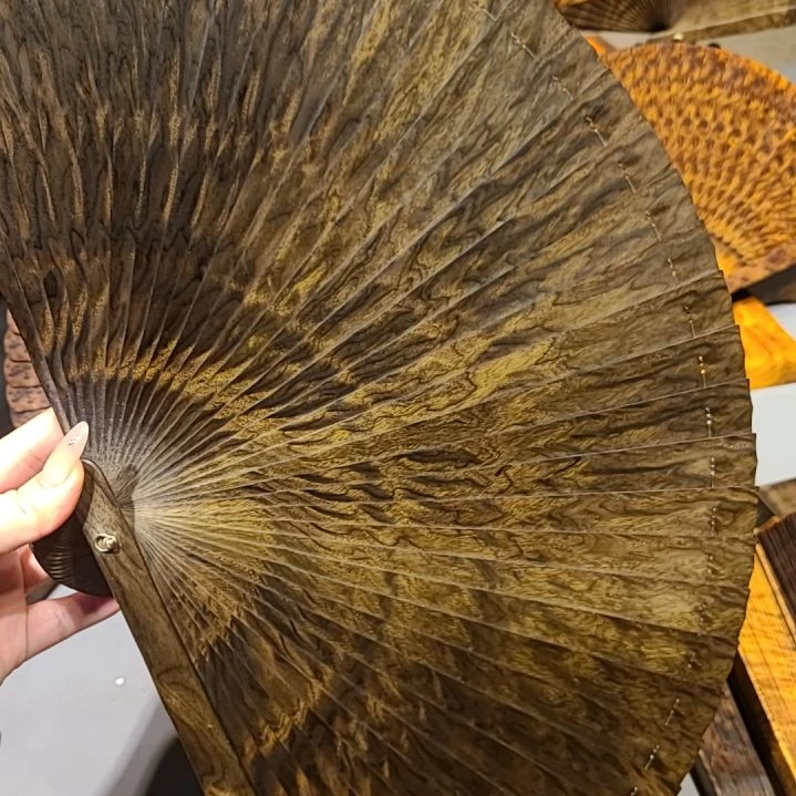 若***柠扇子28小叶桢楠金丝楠木苏扇阴沉
