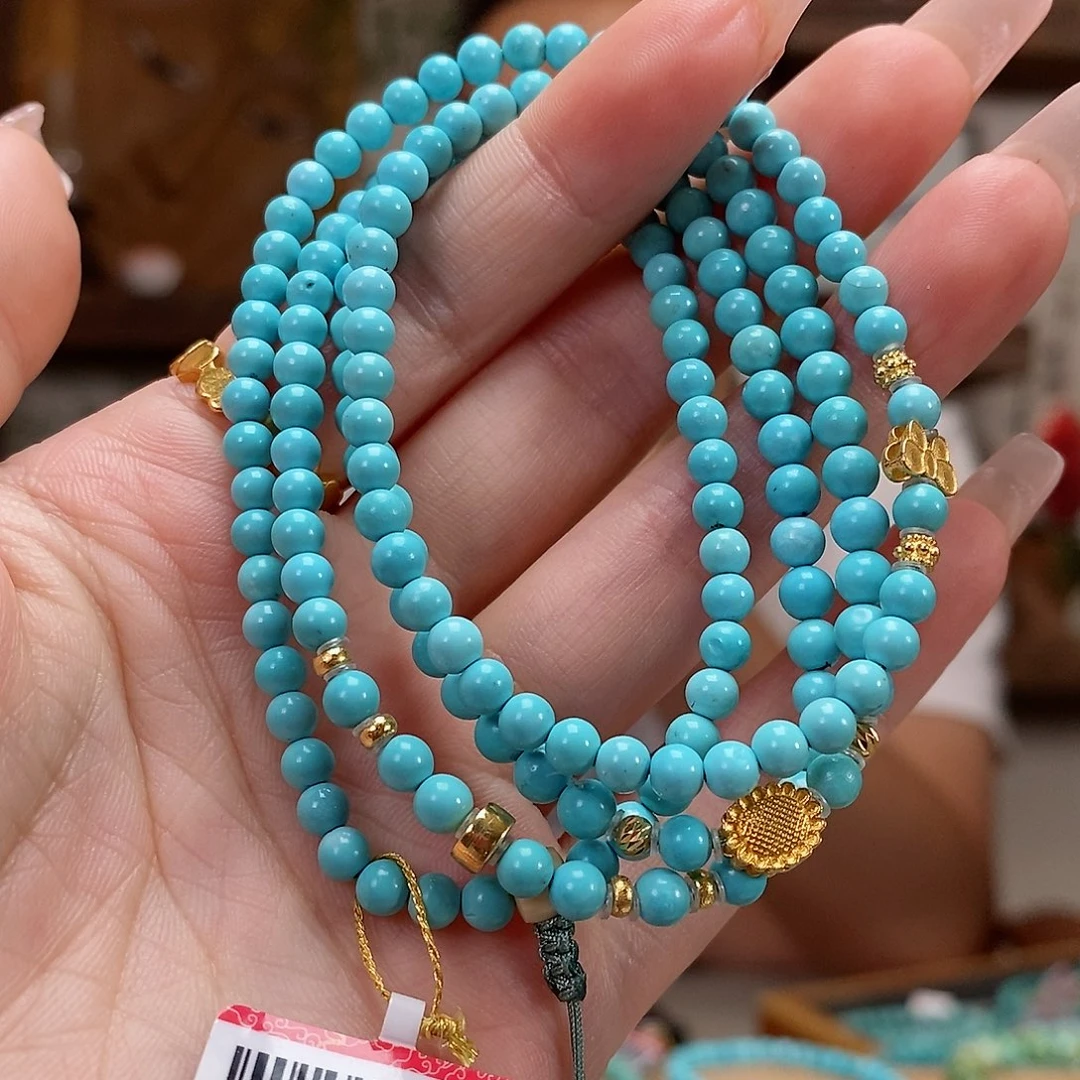 18K金镶嵌绿松石珠宝奇石