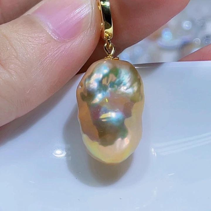 淡水珍珠银S925镶嵌颈饰