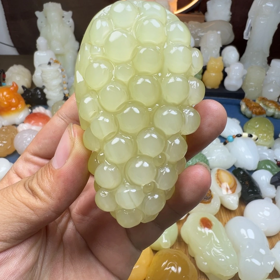 石材用****8手工雕刻葡萄手把