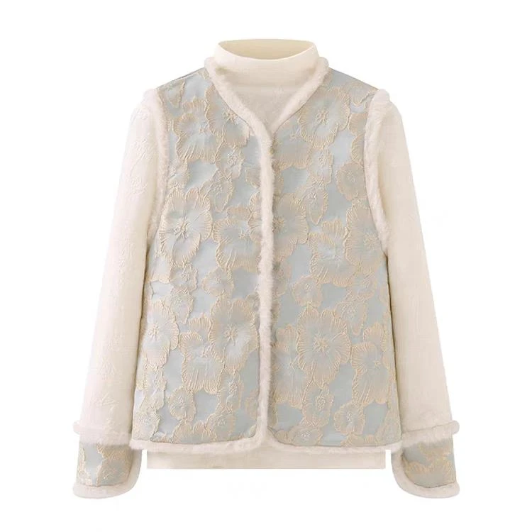 子母依国风马甲+新中式打底衫套装24417NPFHYG07ZH