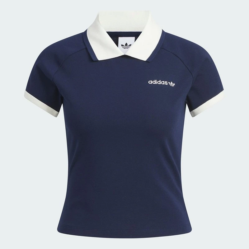 阿迪达斯 （adidas）女子运动修身短袖POLO衫KF9610