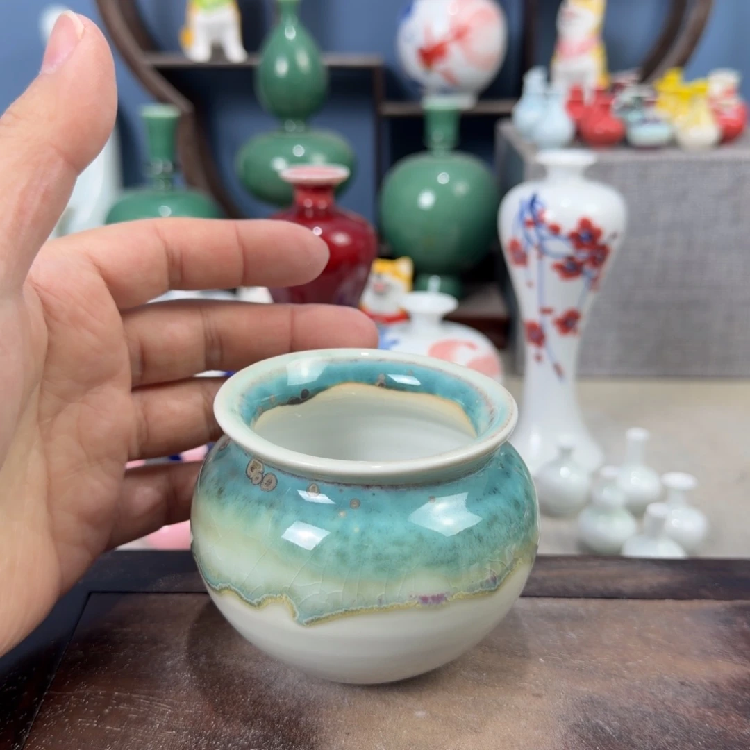 陶瓷手工小花器摆件