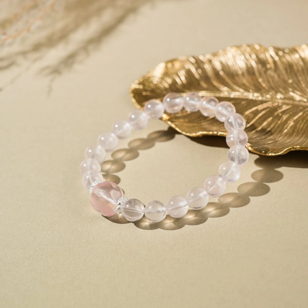 【粉色泡泡】人缘桃花 少女感 粉水晶手串-约卡8.5mm-SLQ55-BK|BSJ3
