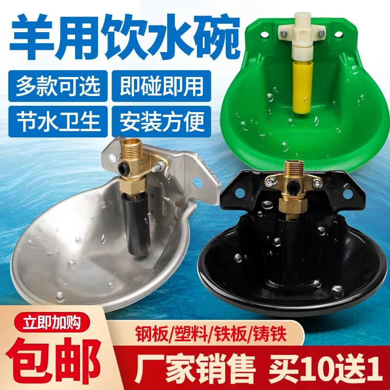 羊用饮水碗塑料羊饮水器喂水喝水神器水碗养羊设备羊用自动饮水器
