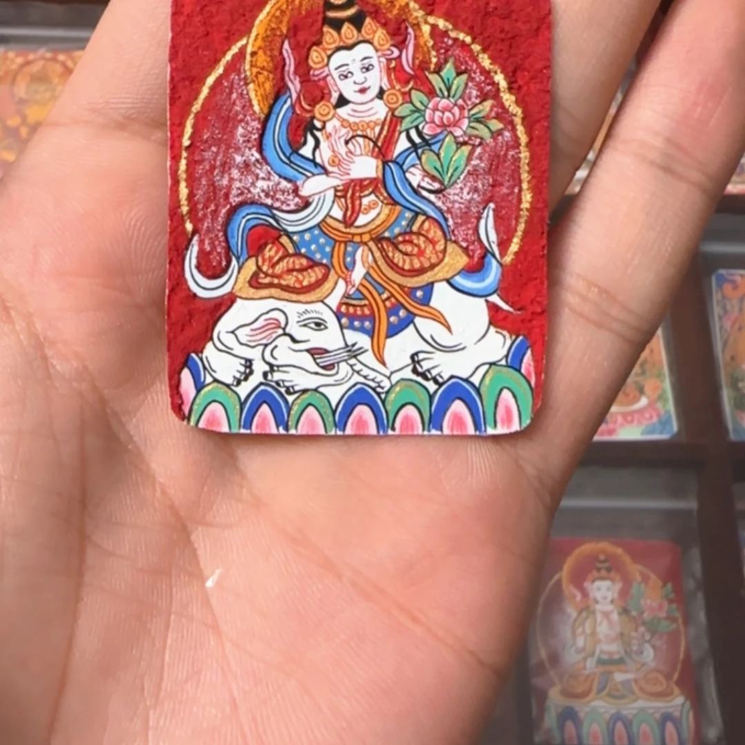 普贤纯手绘矿物质颜料