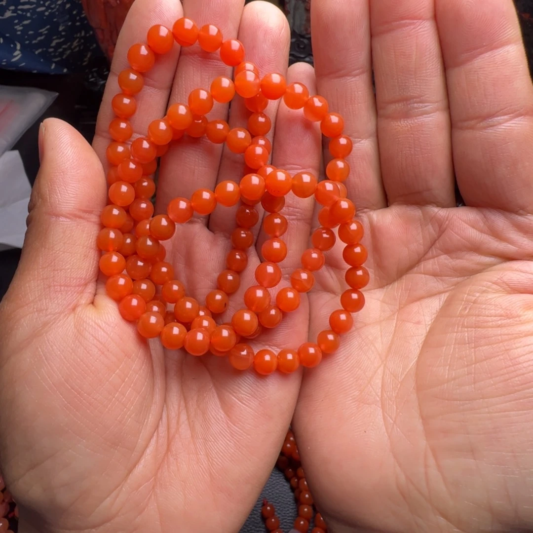 南红玛瑙未镶嵌手串
