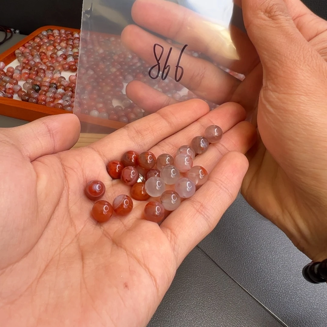 南红玛瑙未镶嵌866号南红8.5+，20粒