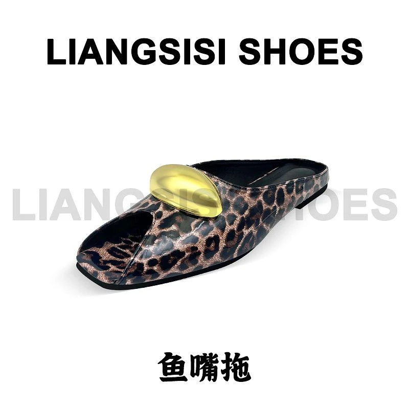 透气舒适休闲夏季透气时尚百搭平底包头拖-689-1