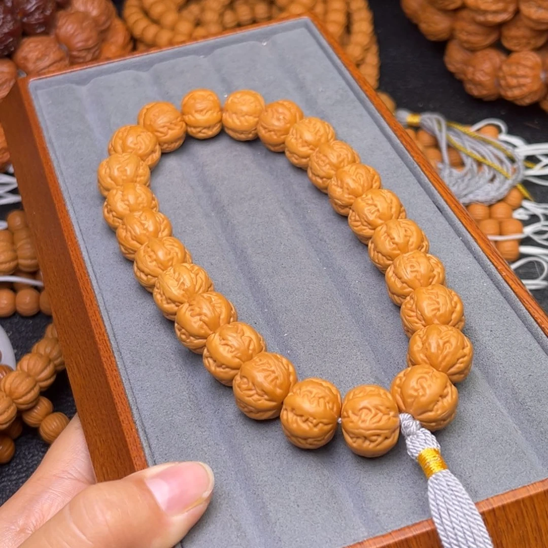 猴头核桃吊坠24颗新麻花八棱手持素