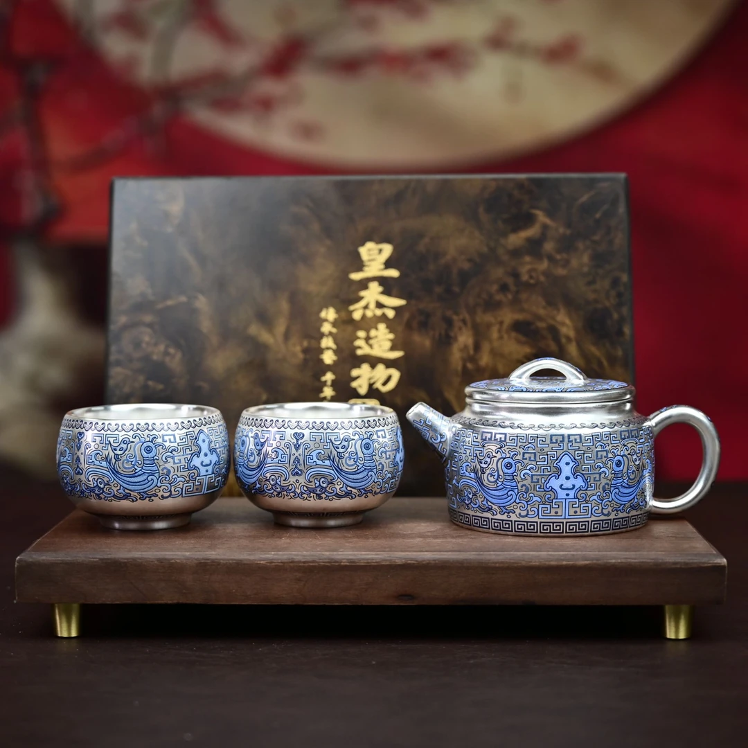 K天命玄鸟银壶一壶两杯Y7