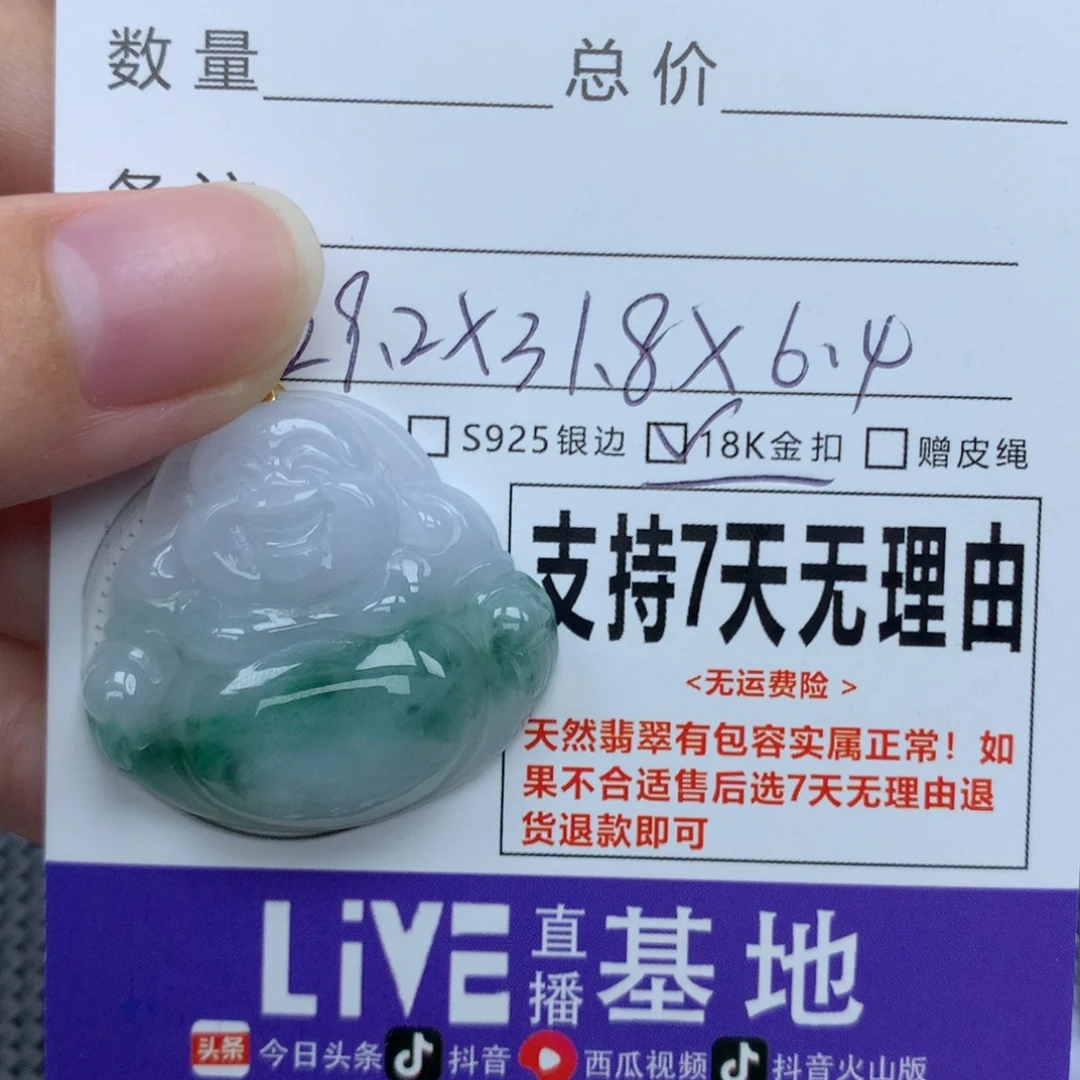 X***！颈饰未镶嵌翡翠天然