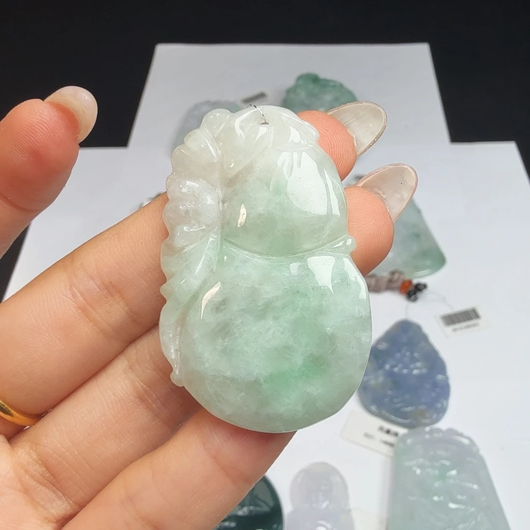 散珠翡翠天然翡翠葫芦