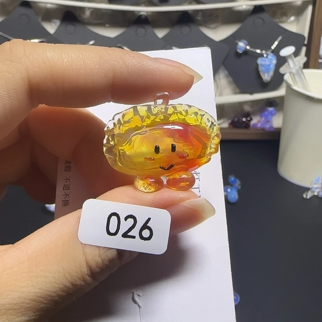 颈饰玻璃空心玻璃非遗吊坠