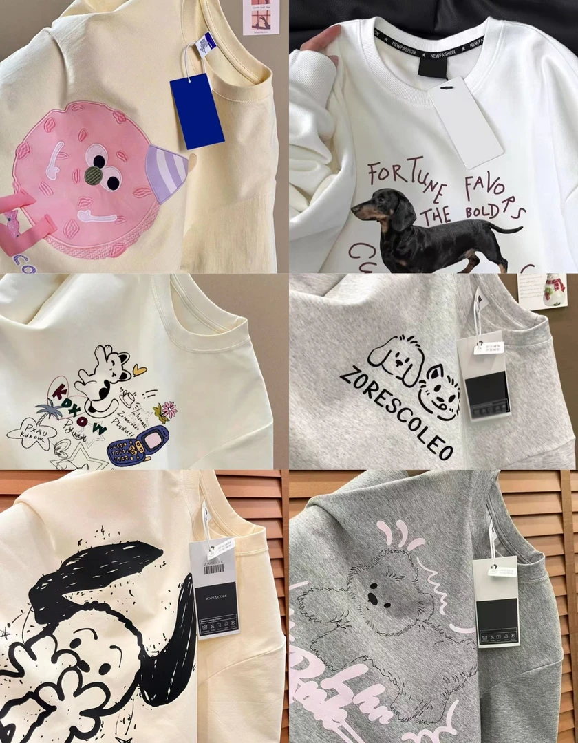 【潮牌管家】圆领休闲纯棉简约宽松T恤大码潮流百搭印花情侣款