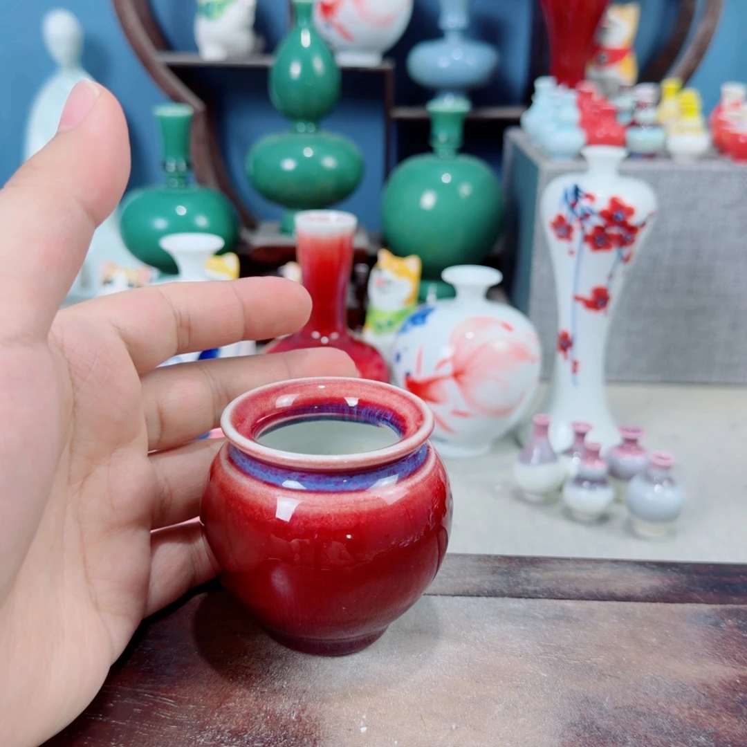 陶瓷手工小花器摆件