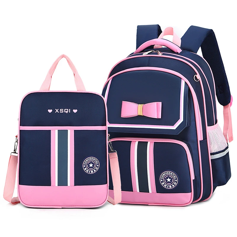 新款学生书包双肩背包 1-3-6年级男女童书包减负轻便女孩书包