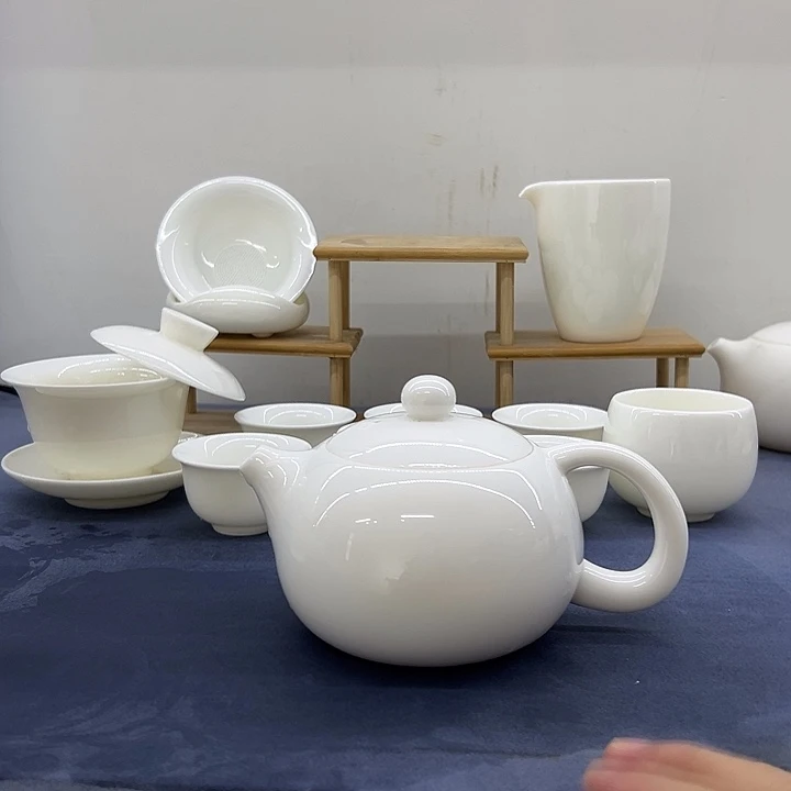 德化白瓷300毫升大壶套装