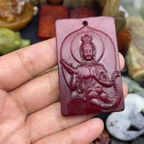 和田玉未镶嵌颈饰77