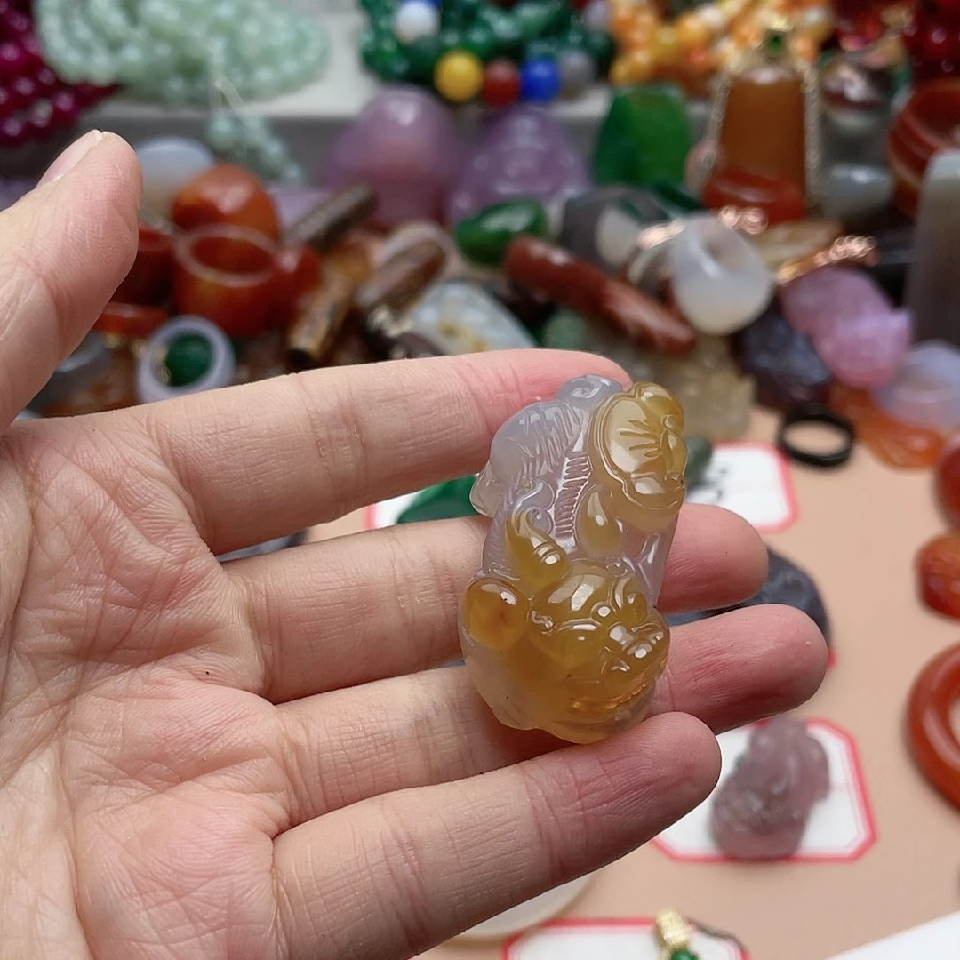 玛瑙/玉髓颈饰合金平***?