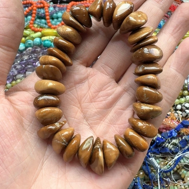 合金玛瑙/玉髓珠宝半成品一条14mm库克手串