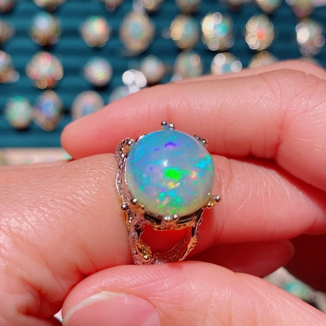 欧泊欧泊戒指银S925镶嵌