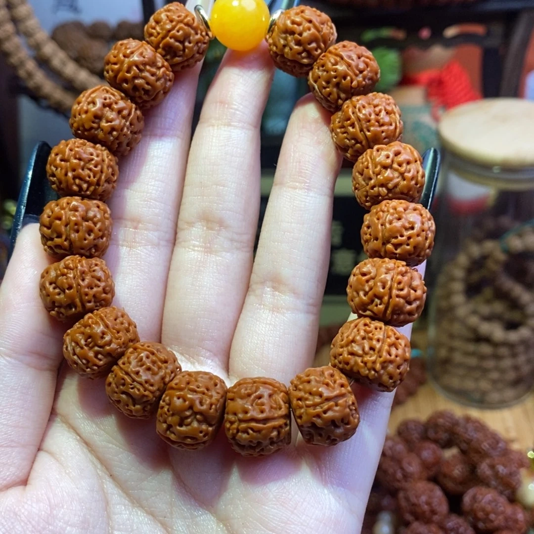 二****金刚菩提吊坠1415单圈无尘配饰黄