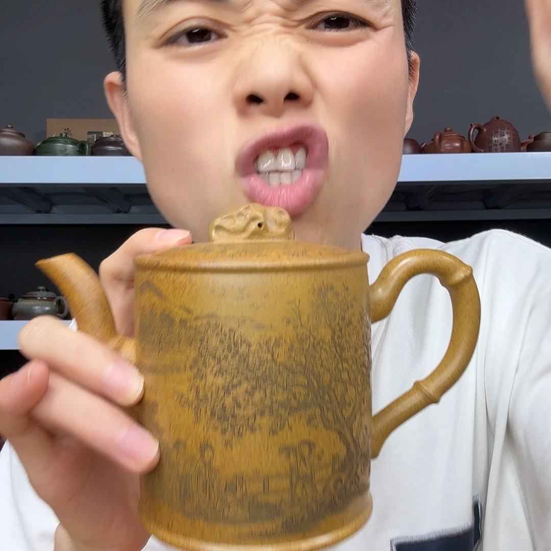 茶壶底槽青民间手艺人全手工制作