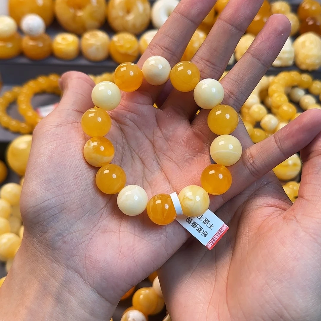 未镶嵌琥珀珠宝奇石15mm