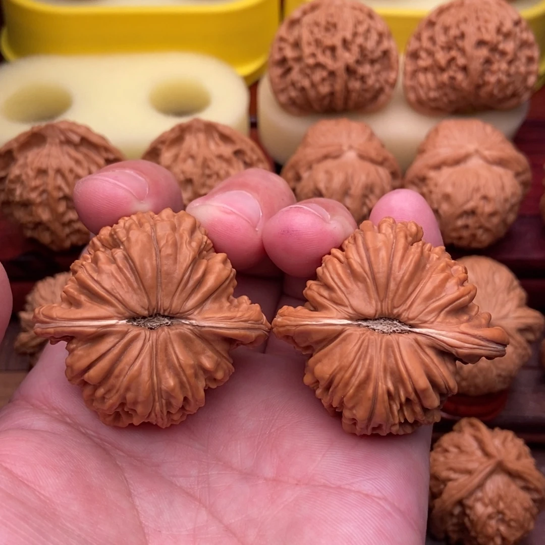 钾***把件文玩核桃全品大四座楼44