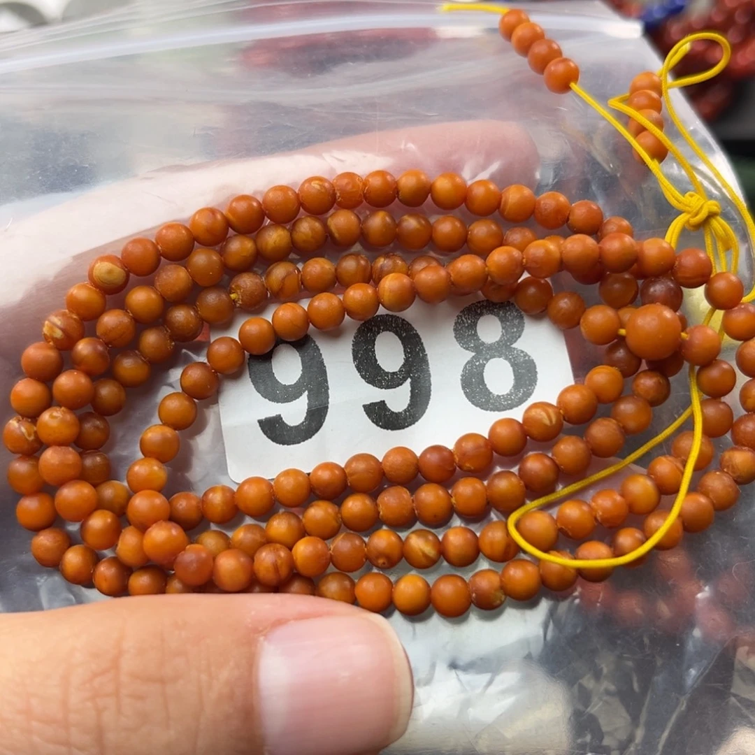 琥珀未镶嵌珠宝奇石4.5mm