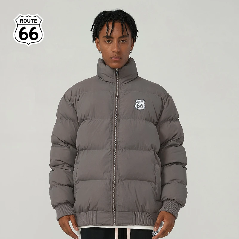 66号公路/ROUTE66秋冬季新款男士棉服情侣装潮牌宽松棉衣冬季外套