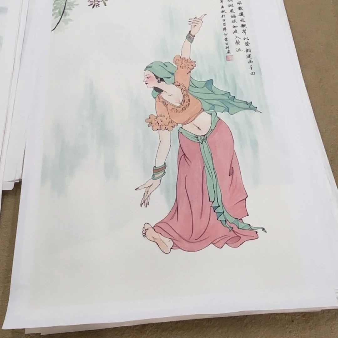 国画天***?蒙生佑四尺童