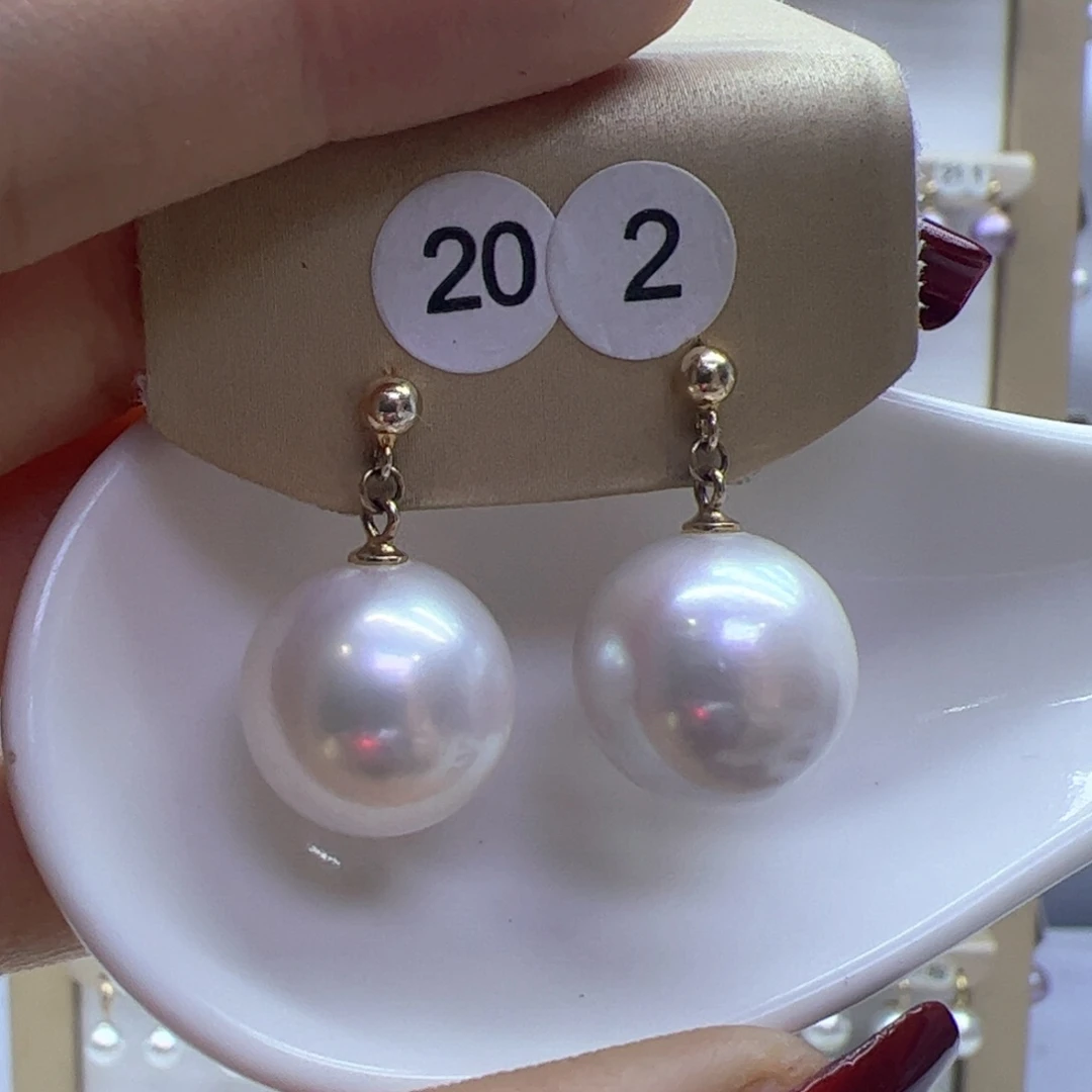 淡水珍珠耳饰银S925镶嵌