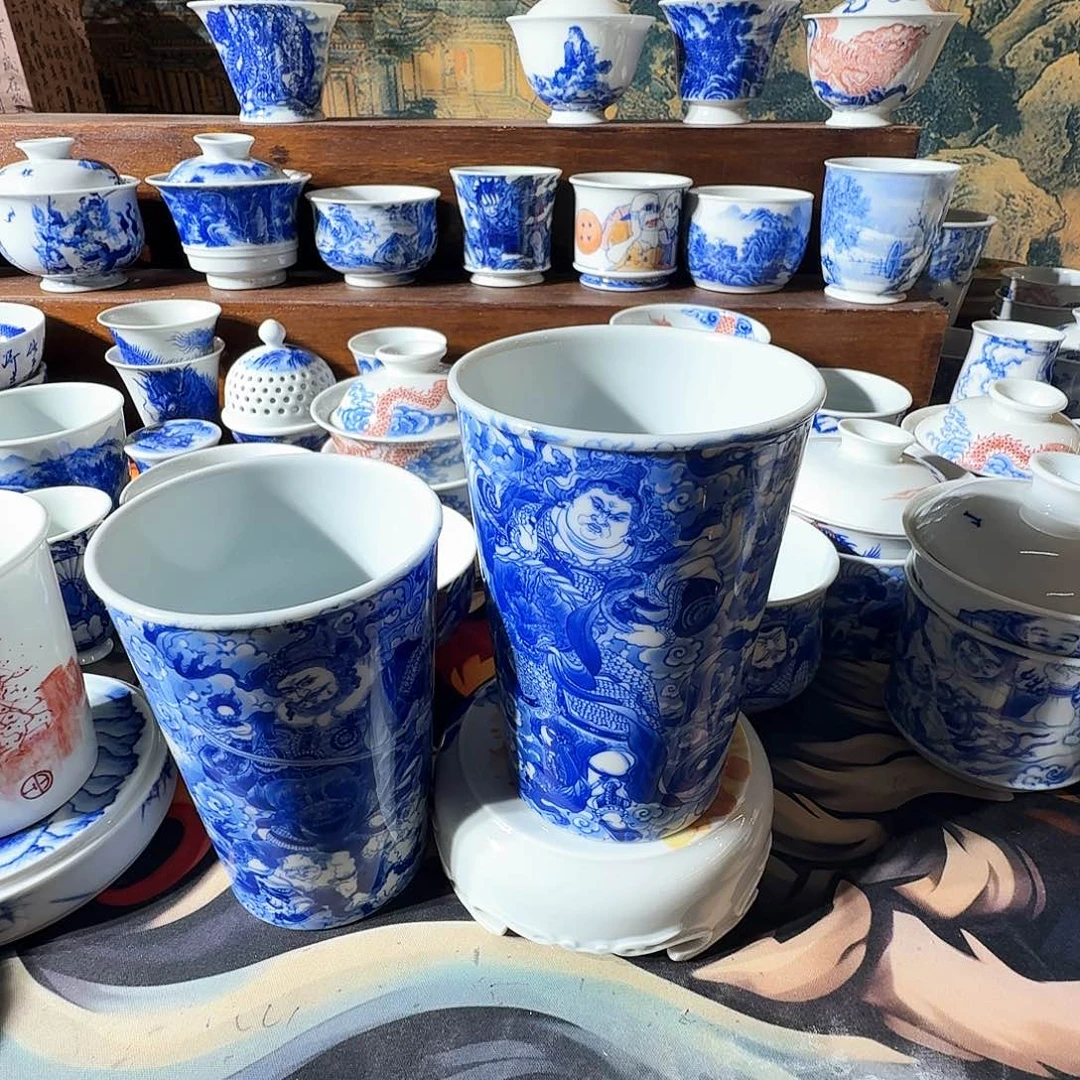 慕***哥泥塑主人杯手工手绘