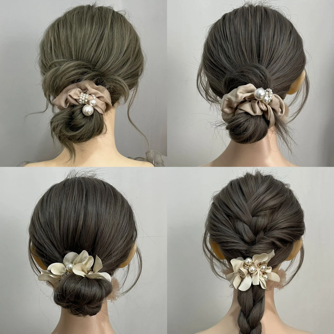 甜美风瑞丽风日韩女通用发圈发绳复古头饰优雅小香风简约头绳发饰