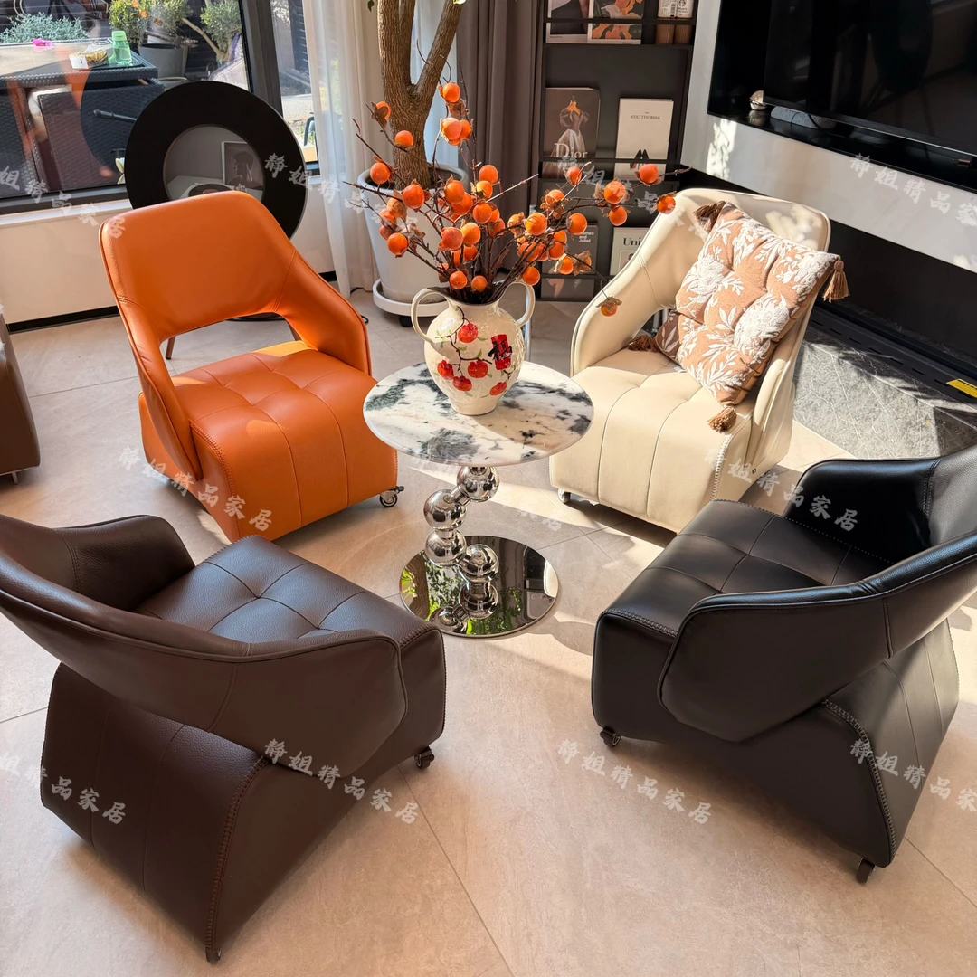 超大号现代轻奢阳台单人休闲椅落地沙发凳家用异形靠凳儿童凳