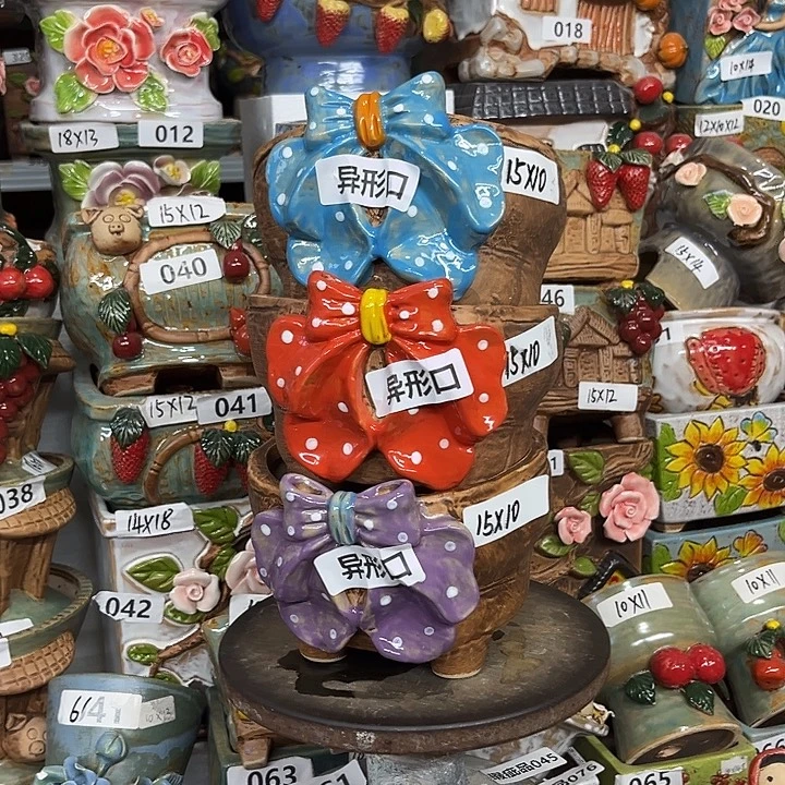 紫砂花盆粗陶材质多肉花盆